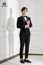 VEST 3 MẢNH TUXEDO ĐEN - Ảnh 4