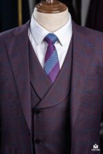 VEST 3 MẢNH RAISIN BLUE PLẠID - Ảnh 4