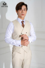 VEST 3 MẢNH CREAM - Ảnh 2