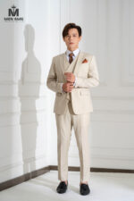 VEST 3 MẢNH CREAM - Ảnh 4