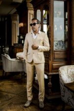 VEST 3 MẢNH CREAM TÚI HỘP CAO CẤP - Ảnh 5