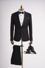 [THUÊ/RENT] VEST 2 MẢNH TUXEDO ĐEN - Ảnh 4