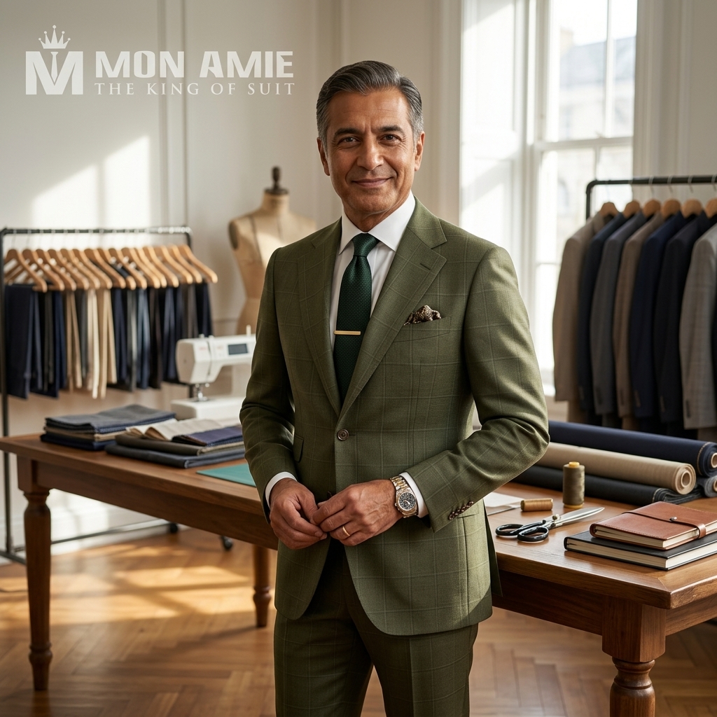màu suit xanh navy cho quý ông da trắng