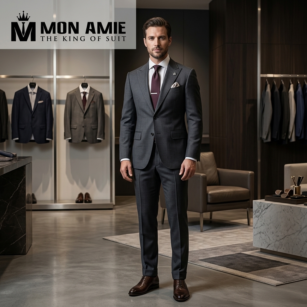 fast tailor Saigon finished bespoke suit