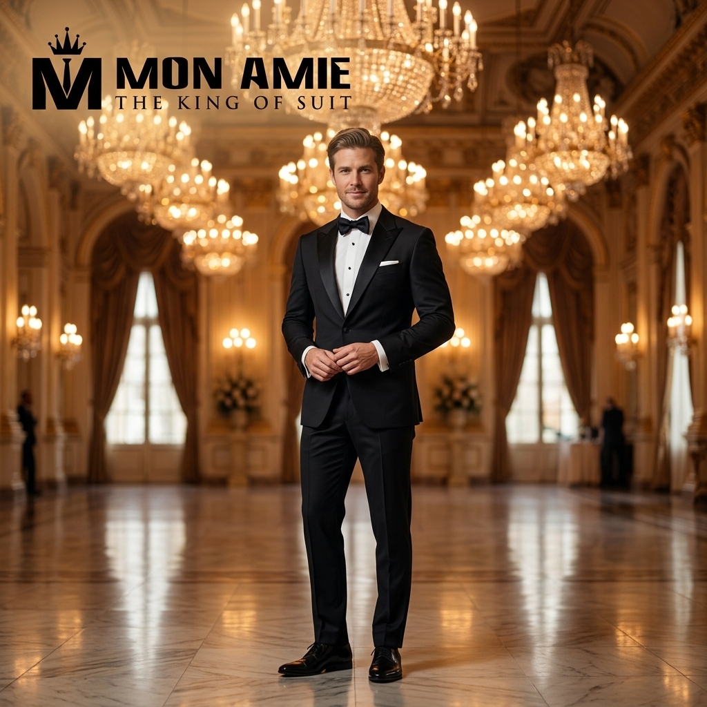 suit cưới luxury phong cách tuxedo cổ điển