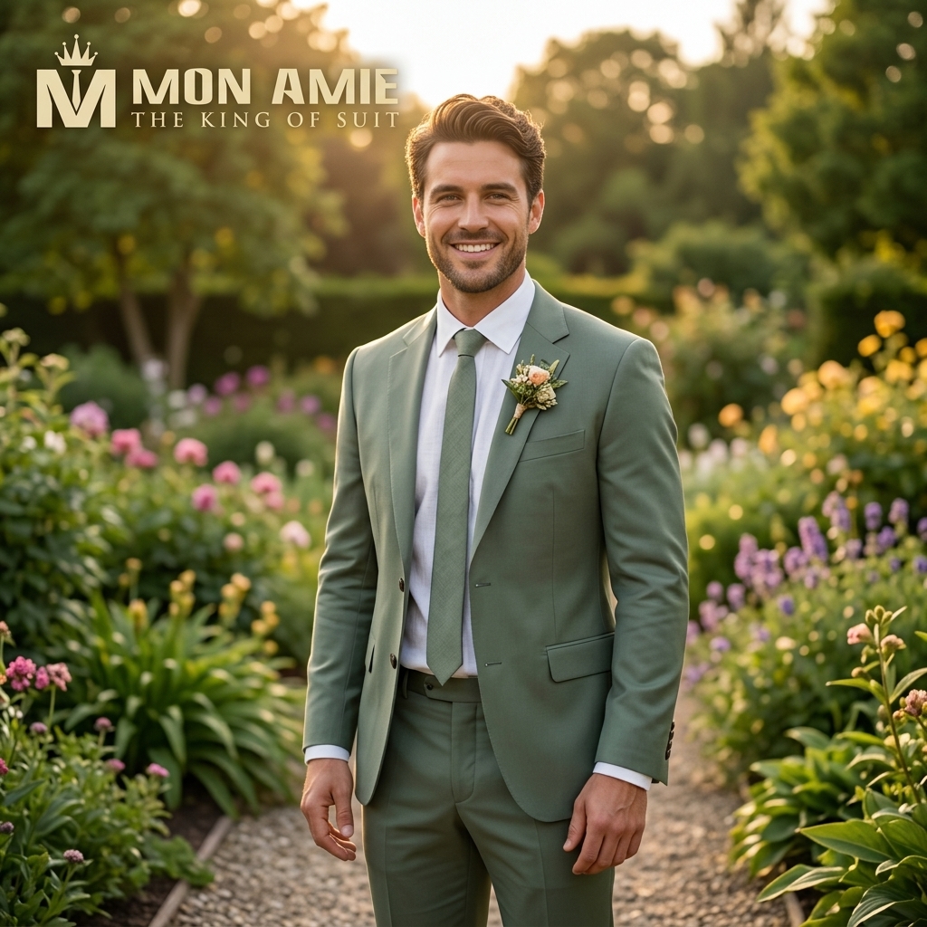 suit cưới garden wedding chất liệu linen tinh tế