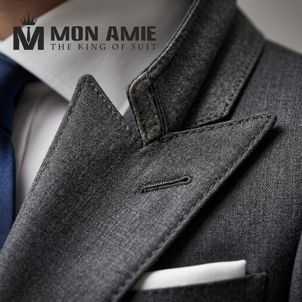 chi tiết may đo suit gặp nhà đầu tư tại Mon Amie