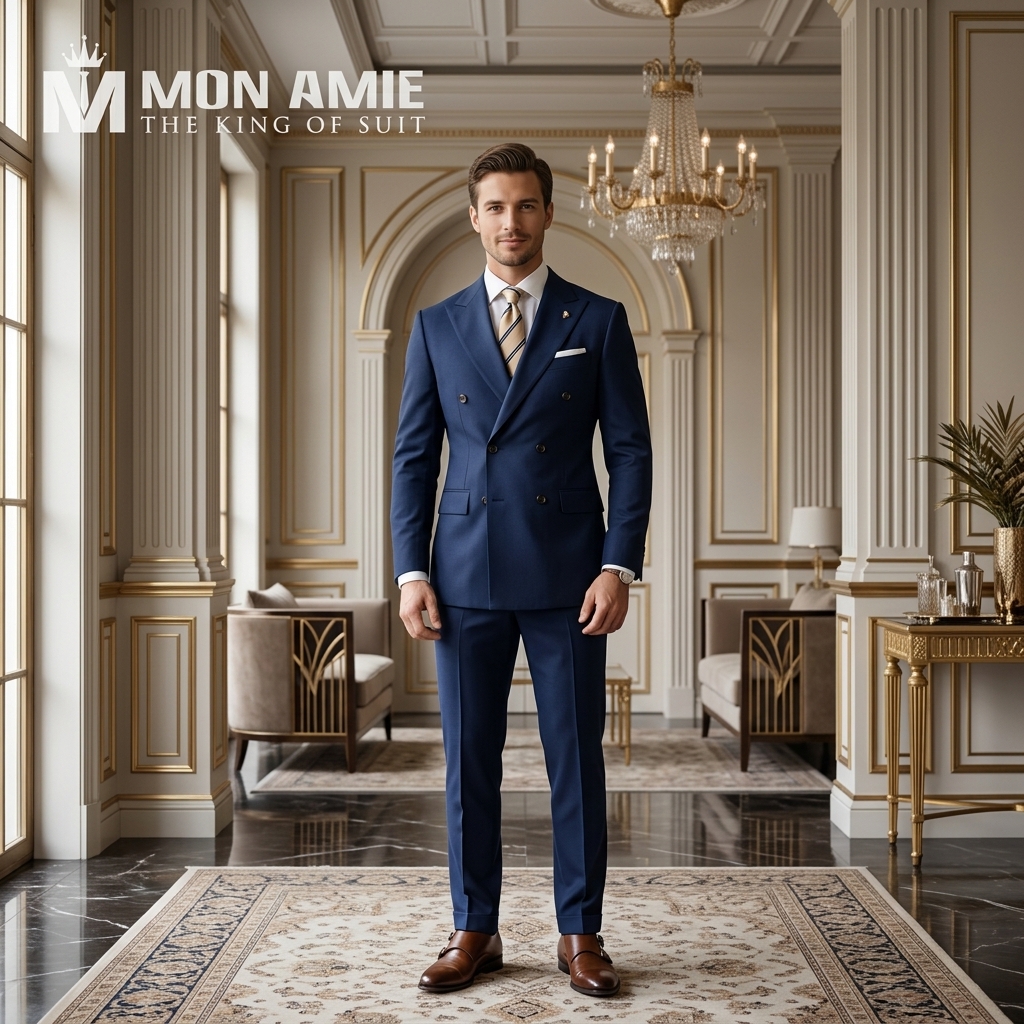 màu sắc suit chú rể gầy tinh tế và lịch lãm