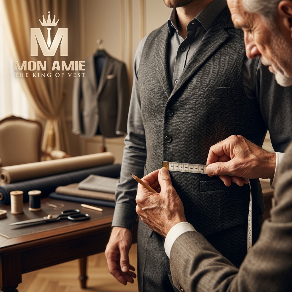 may suit trước đám cưới và quy trình đo đạc