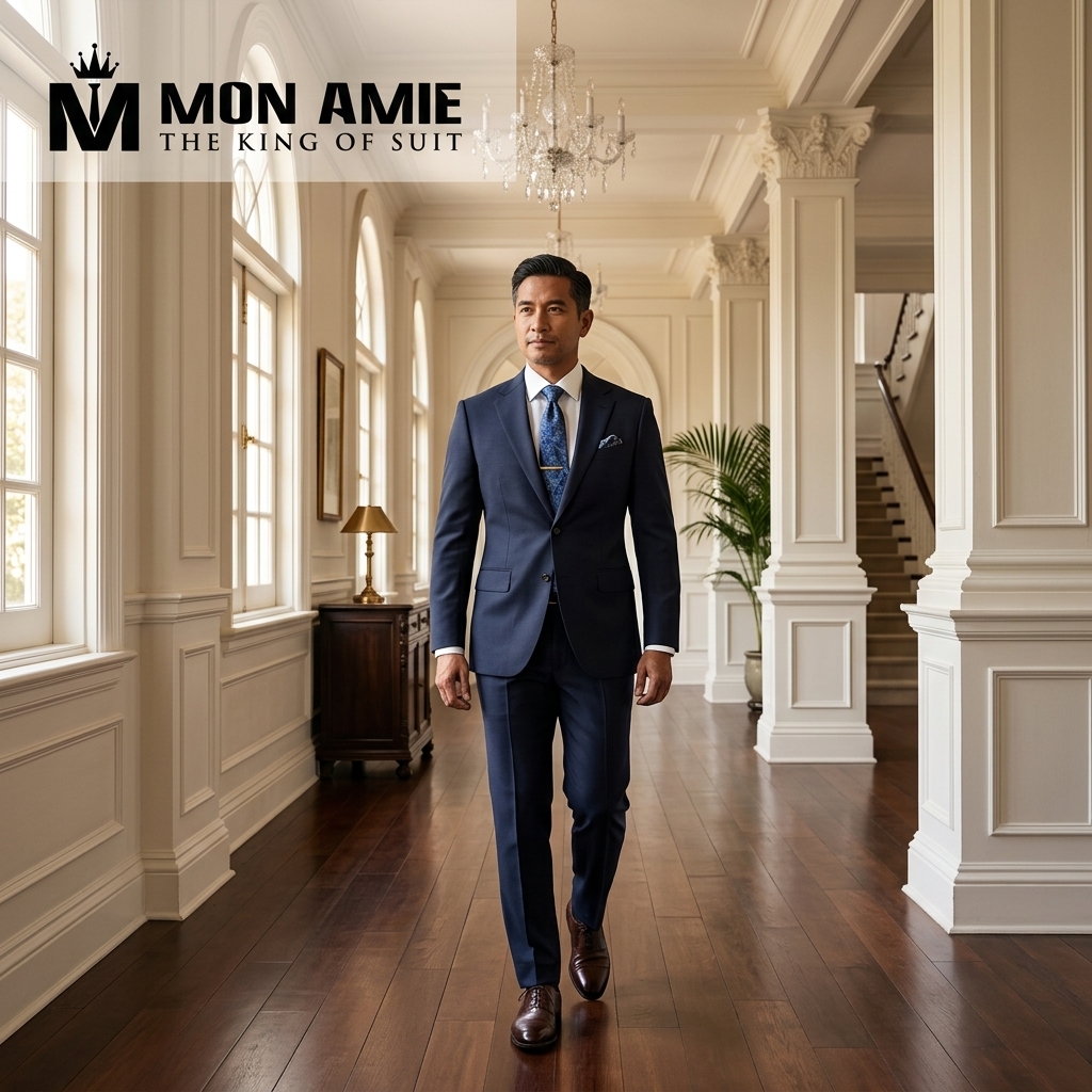 Suit ngoại giao với thiết kế cổ điển và lịch lãm