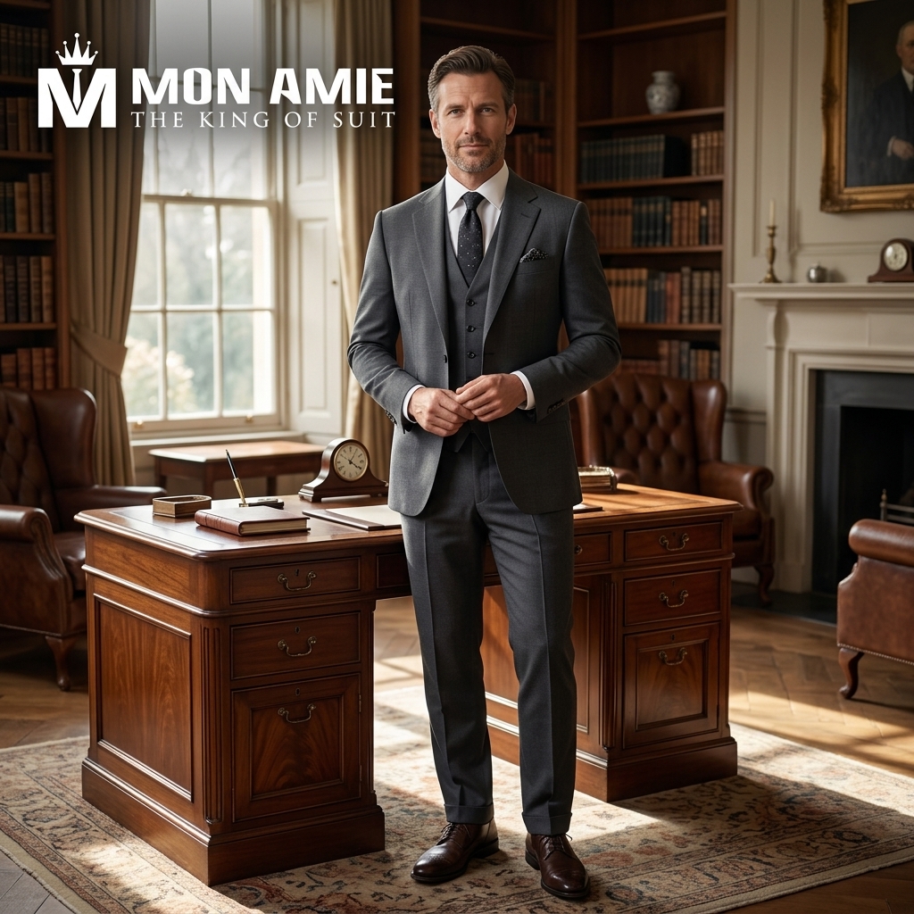 Quý ông lịch lãm trong bộ Old Money Suit may đo tinh xảo