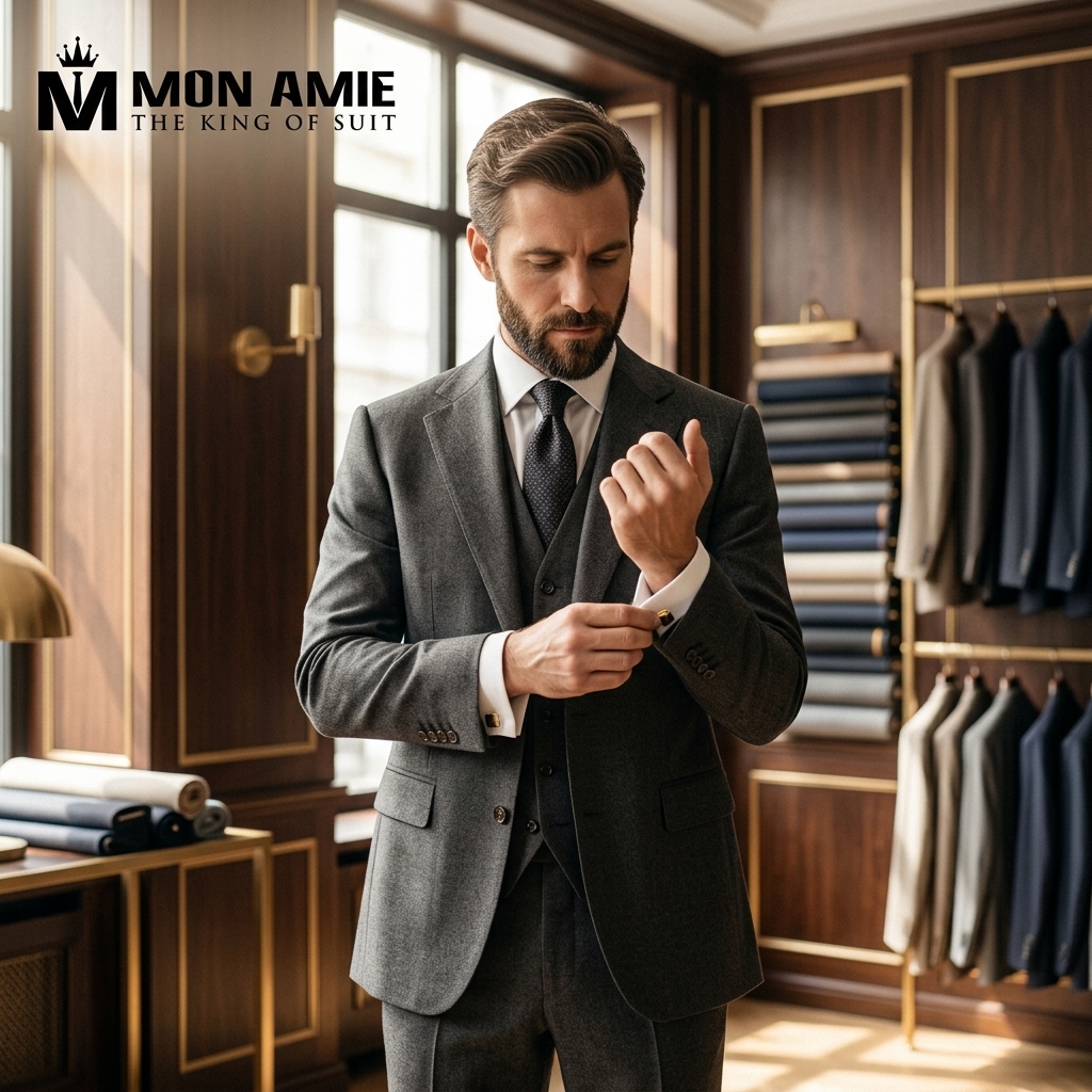suit nam màu nào đẹp với tông xanh navy lịch lãm