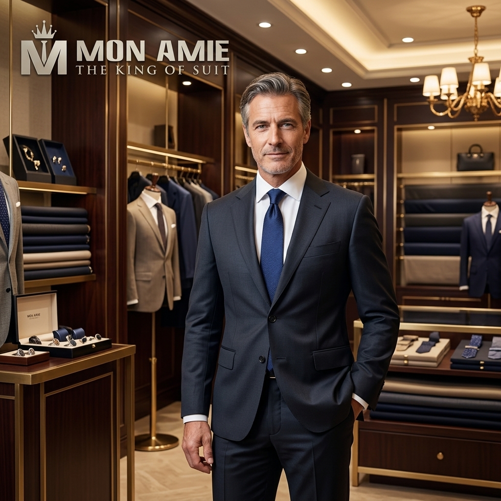 gentleman wearing a bespoke suit vietnam